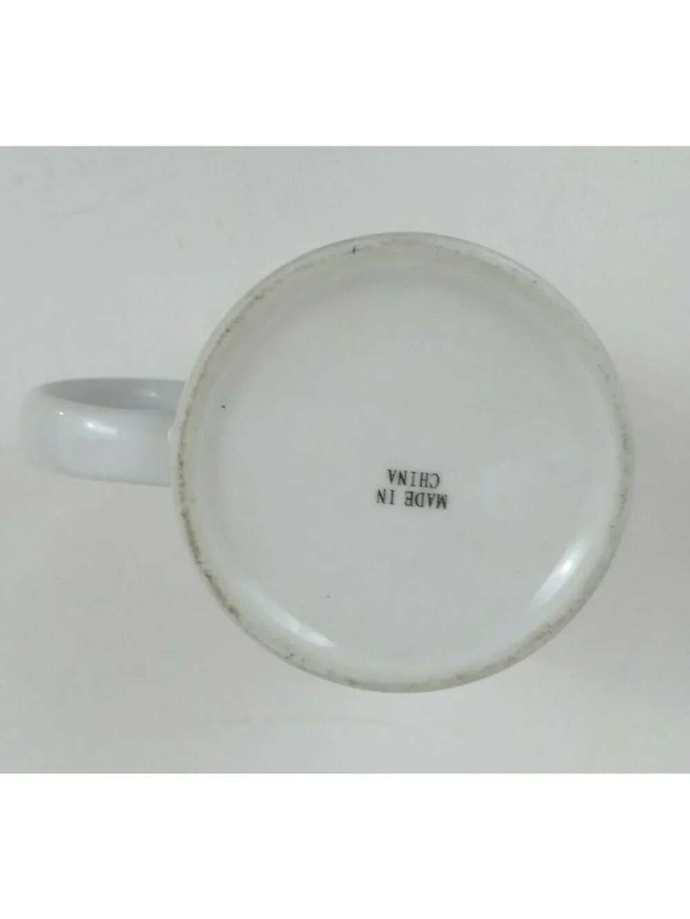 Vintage Easter Bunny Catching Butterflies Coffee Mug Cup 3.75